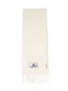 Marni Cream Alpaca Scarf With Fringes