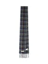 Marni Soft Fringed Scarf Multicolored Pattern In Black