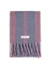 Marni Wool Scarf Striped Pattern In Pink