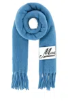 Marni Light Blue Alpaca Blend Scarf In Lake