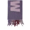 Marni Women's Scarf With Logo In Purple