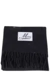 Marni Fringed-trims Scarf In Black