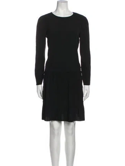 Pre-owned Marni Scoop Neck Knee-length Dress In Black