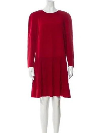 Pre-owned Marni Scoop Neck Knee-length Dress In Red