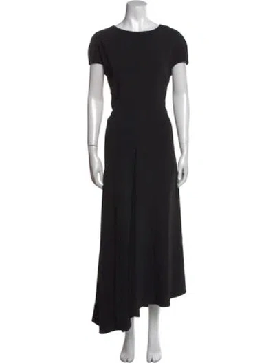 Pre-owned Marni Scoop Neck Long Dress In Black