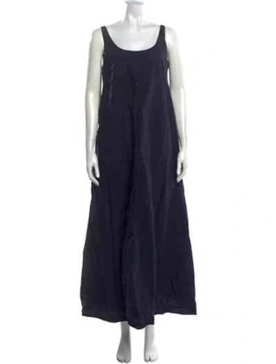 Pre-owned Marni Scoop Neck Long Dress In Blue