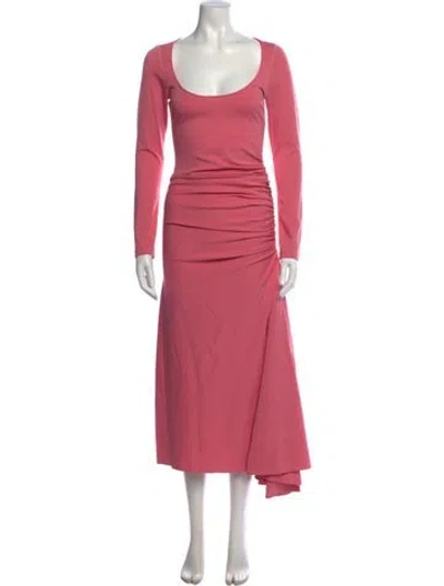 Pre-owned Marni Scoop Neck Long Dress In Pink