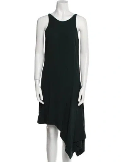Pre-owned Marni Scoop Neck Midi Length Dress In Green