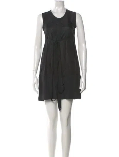 Pre-owned Marni Scoop Neck Mini Dress In Blue