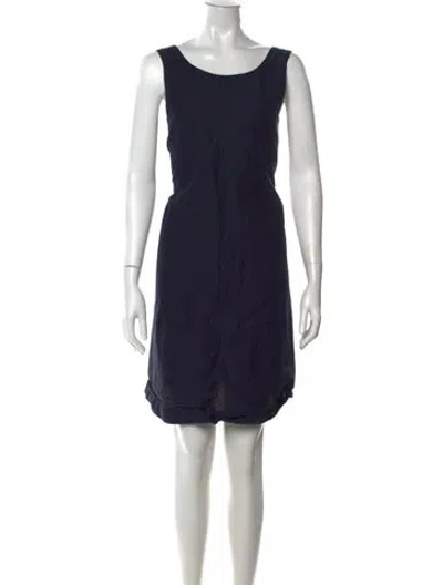 Pre-owned Marni Scoop Neck Mini Dress In Blue