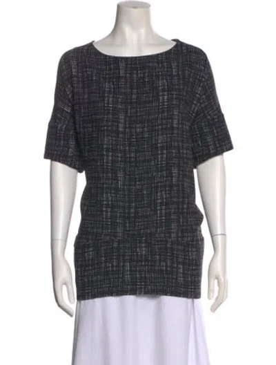 Pre-owned Marni Scoop Neck Short Sleeve T-shirt In Black