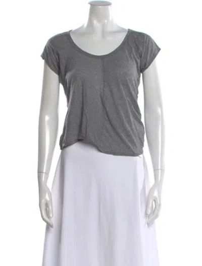 Pre-owned Marni Scoop Neck Short Sleeve T-shirt In Gray