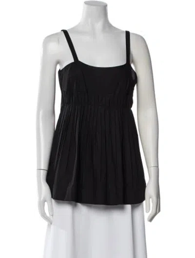 Pre-owned Marni Scoop Neck Sleeveless Top In Black