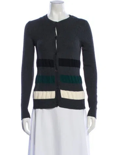 Pre-owned Marni Scoop Neck Sweater In Gray