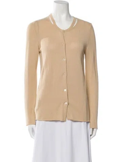 Pre-owned Marni Scoop Neck Sweater In Neutral