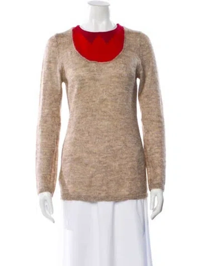 Pre-owned Marni Scoop Neck Sweater In Neutral