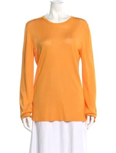 Pre-owned Marni Scoop Neck Sweater In Orange