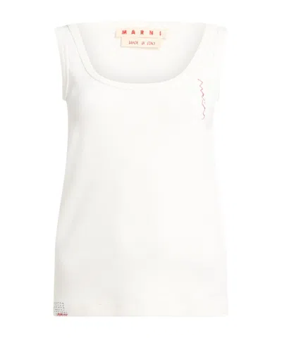 Marni Scoop Vests In White