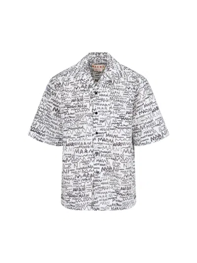 MARNI 'SCRIBBLE' BOWLING SHIRT