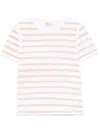 Marni Scribble Stripes T-shirt In White