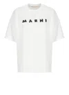 Marni Scribbled Logo T-shirt In White
