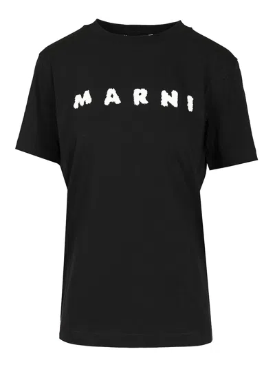 MARNI SCRIBBLED LOGO T-SHIRT