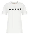 Marni Classic Short-sleeve T-shirt With Scribbled Logo In White
