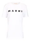 Marni Jersey Logo Short Sleeved T-shirt In White