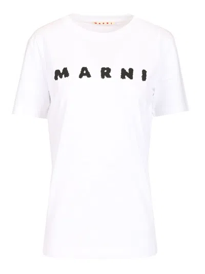 MARNI SCRIBBLED LOGO T-SHIRT