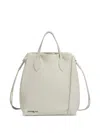 Marni Scrunchie Leather Backpack In Gray