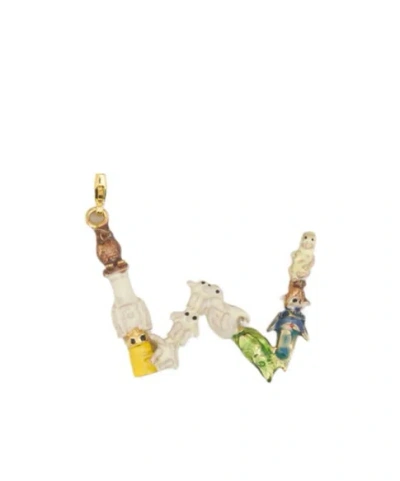 Marni Sculpted Initial Pendant Necklace In Multi