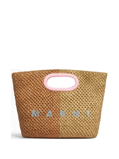 Marni Seaside Tote Bag In Brown