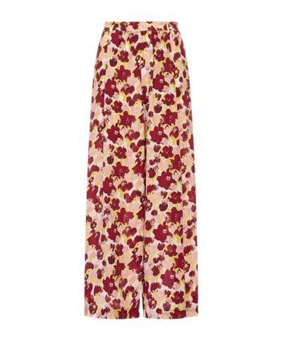 Marni Printed Casual Pants In Red