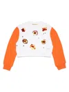 Marni Sequin-embellished Cotton Sweatshirt In 白色