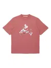 Marni T-shirt In Jersey Con Patch Floreali In Pink