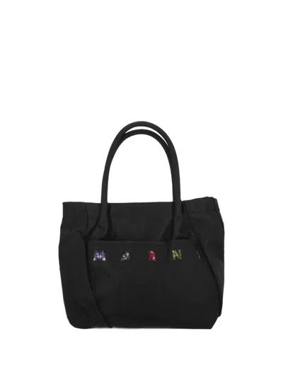 Marni Sequin-embellished Tote Bag In Black