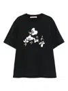 Marni T-shirt In Jersey Con Patch Floreali In Black