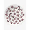 Marni Serax X  Viola Prugna Flower-motif Bone-china Deep Plate 22cm Set Of Two
