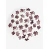 Marni Serax X  Viola Prugna Flower-motif Bone-china Plate Set Of Two