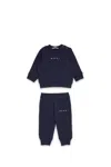 Marni Fleece Tracksuit Set With Institutional Logo In Blue