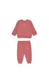 Marni Fleece Tracksuit Set With Institutional Logo In Pink