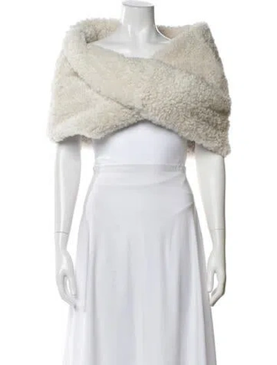 Pre-owned Marni Shearling Cowl Neck Sweater In Neutral