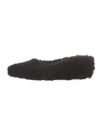 Pre-owned Marni Shearling Flats In Black