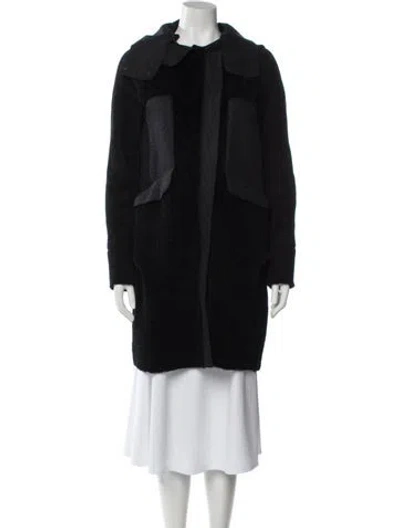 Pre-owned Marni Shearling Fur Jacket In Black