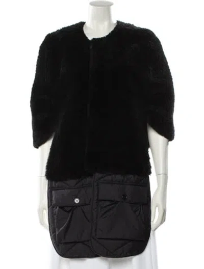 Pre-owned Marni Shearling Fur Jacket W/ Tags In Black
