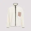 Marni Fleece Bomber Jacket With Zip-up Closure In White
