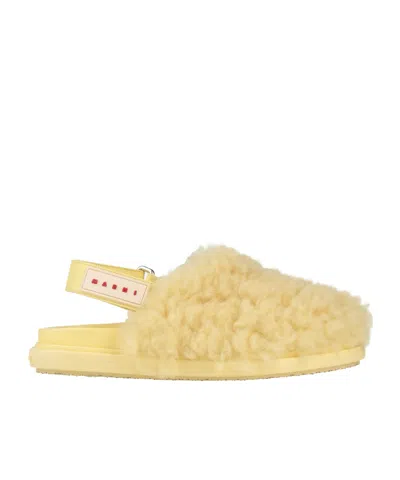 MARNI SHEARLING MULES