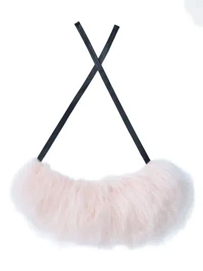 MARNI SHEARLING SELF-TIE SCARF
