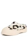 Marni Pablo Leather Mule Sneaker In White/grey