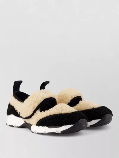 Marni Shearling Sneakers Synthetic Upper Rubber Sole In Multi